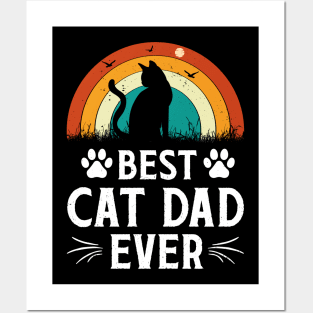 Best Cat Dad Ever T-Shirt Posters and Art